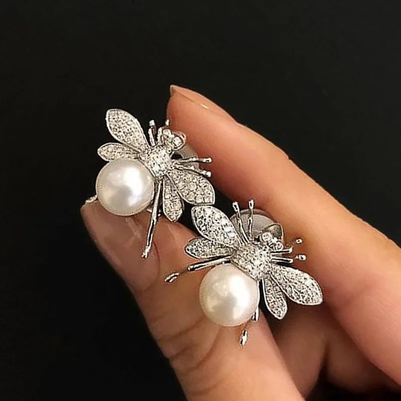 🐝 Bee Pearl Earrings 🐝