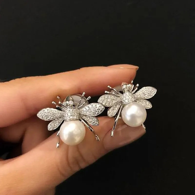 🐝 Bee Pearl Earrings 🐝
