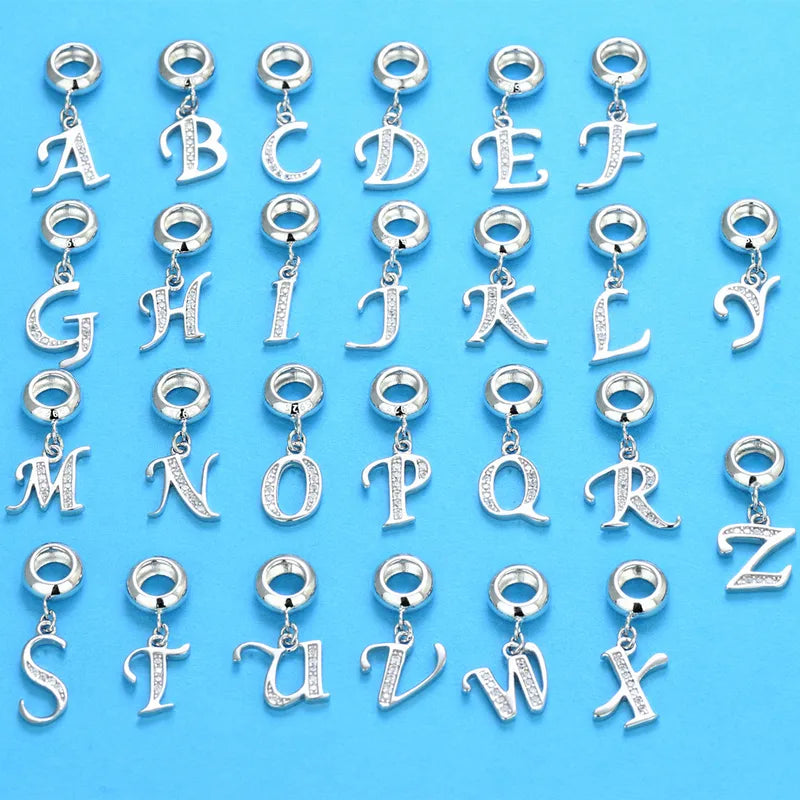 ✨ Sterling Silver 925 Diamante Initial Charms ✨