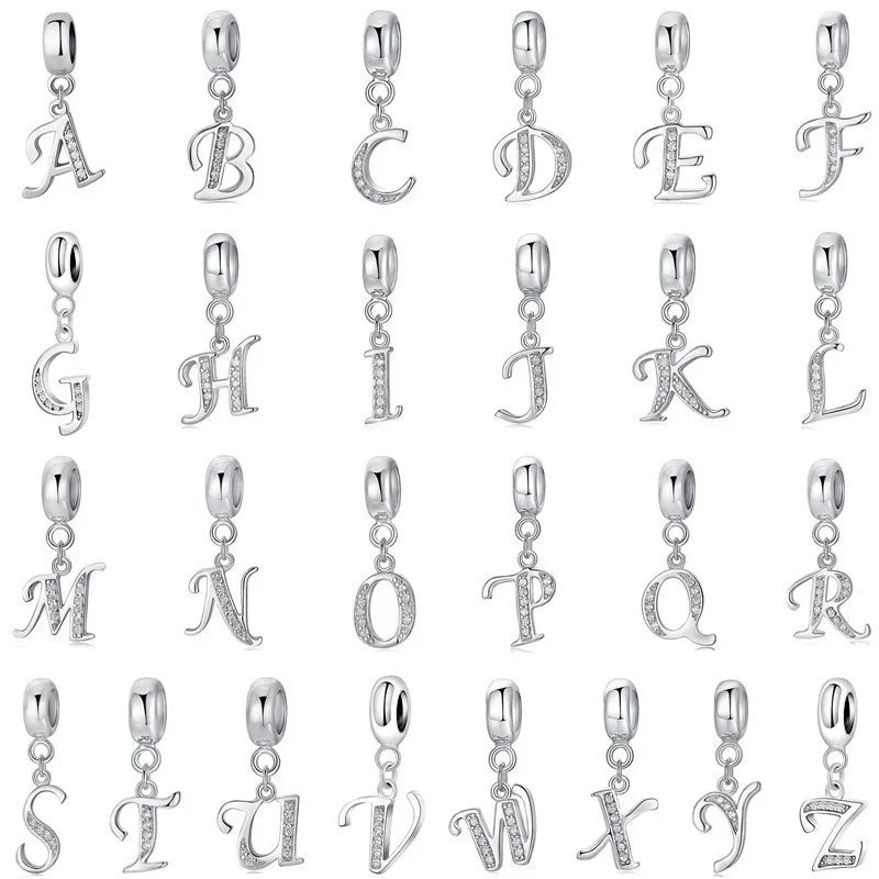 ✨ Sterling Silver 925 Diamante Initial Charms ✨