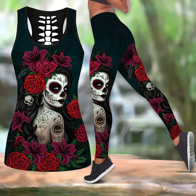 🖤🌙 Gothic 2PC Leggings Co-Ord Sets - Queen Of The Night 🌙🖤