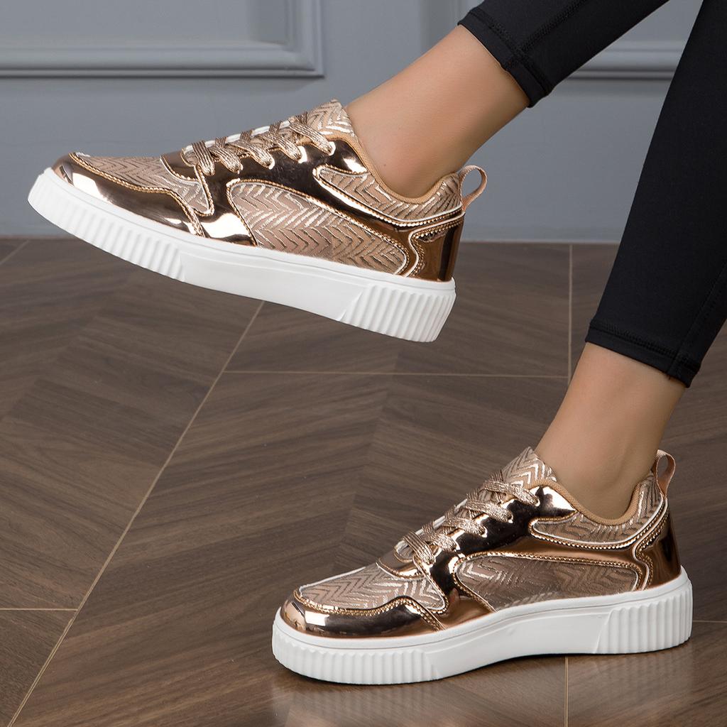 π Ladies Metallic Trainers