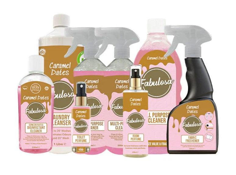 Caramel Dates Fragranced Household Cleaning Bundle