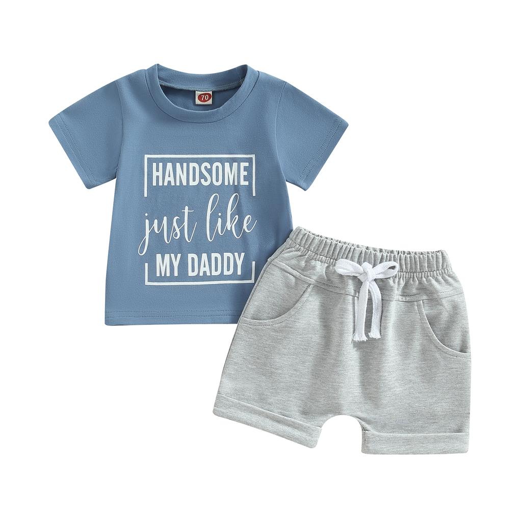 🧢 "Handsome Just Like My Daddy" Shorts Set