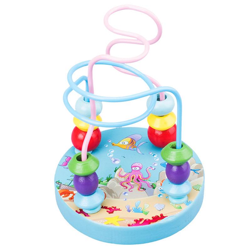 🎢 Montessori Wooden Bead Maze Roller Coaster 🎢