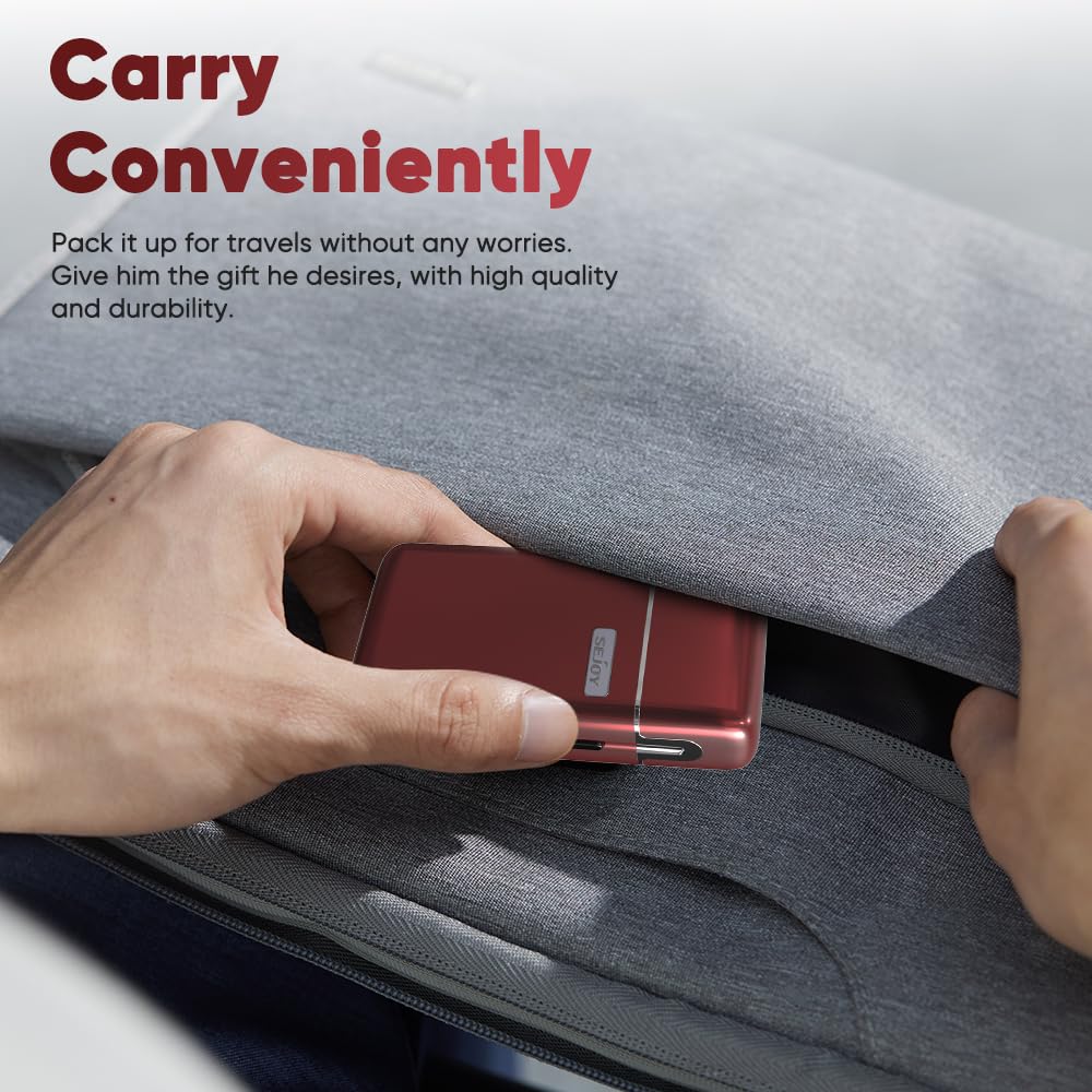 Red Portable Electric Razor for Men