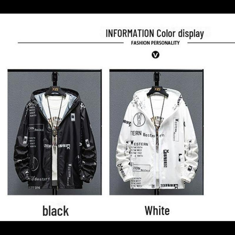 🌧️ Men's Breathable Printed Lightweight Outdoor Rain Jacket