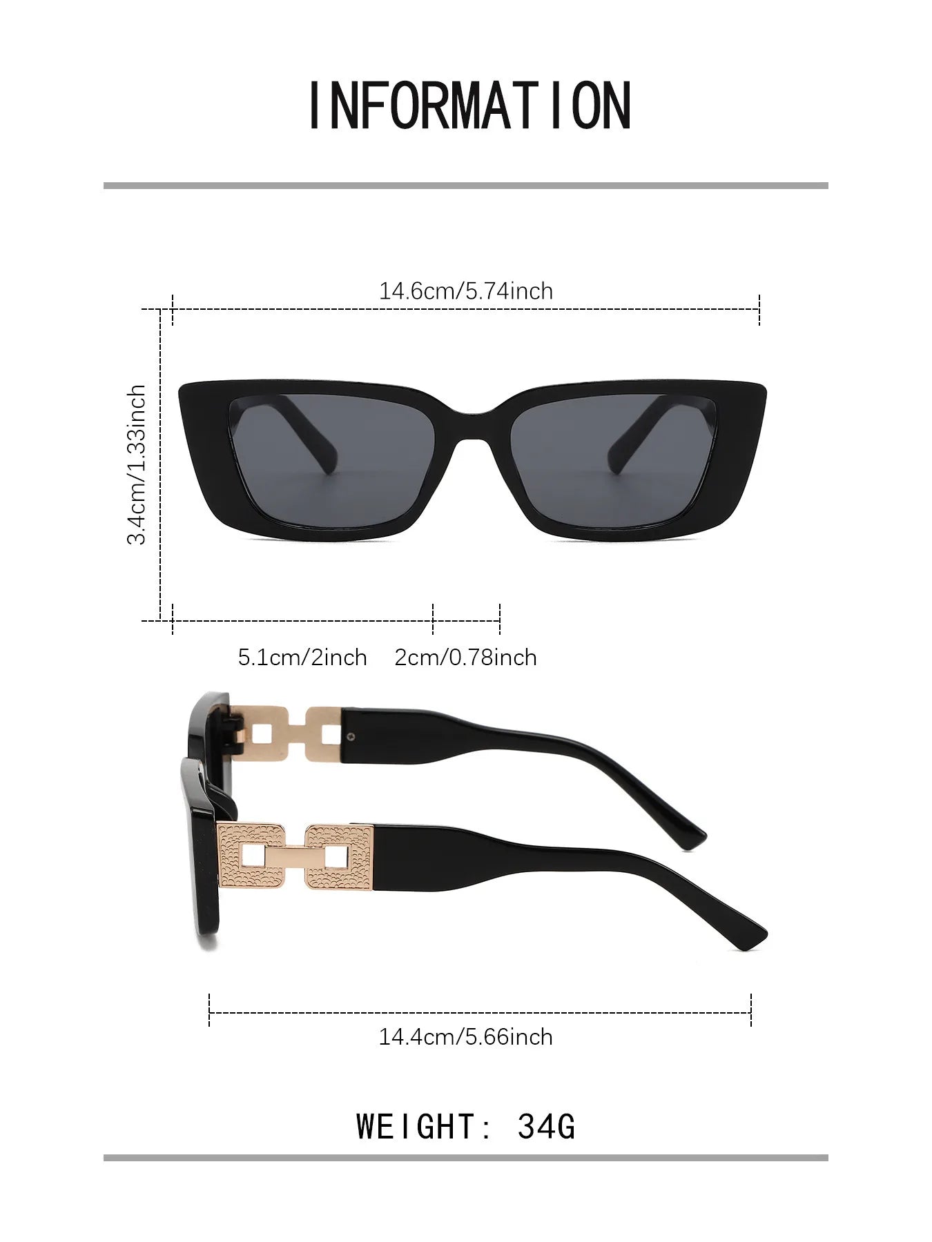 🕶️ Narrow Frame Cat Eye Sunglasses 🕶️