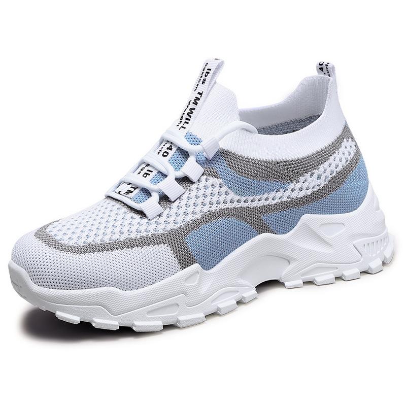 π Ladies Breathable Mesh Platform Trainers