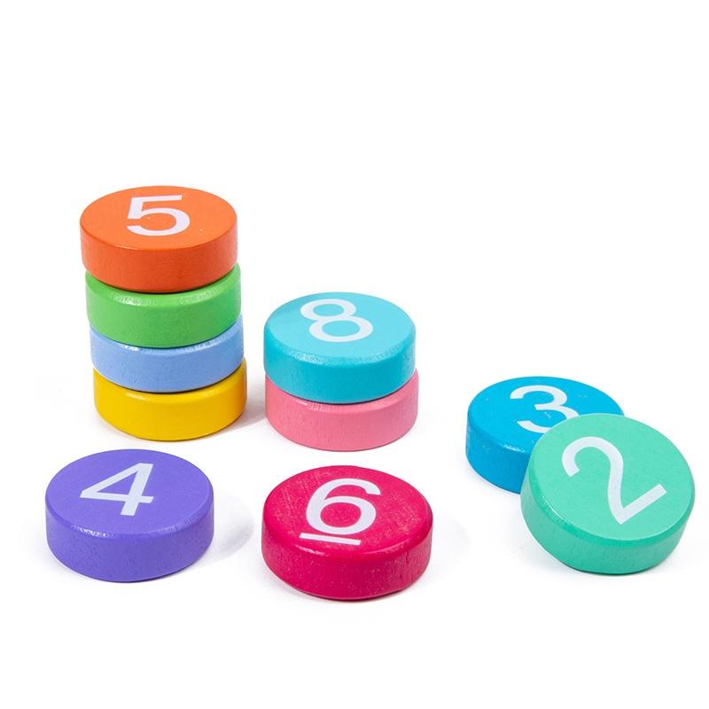 🔢🌈 Wooden Montessori Math Learning Toy Set 🌈🔢