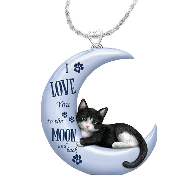 Exquisite Cat On Moon Necklace