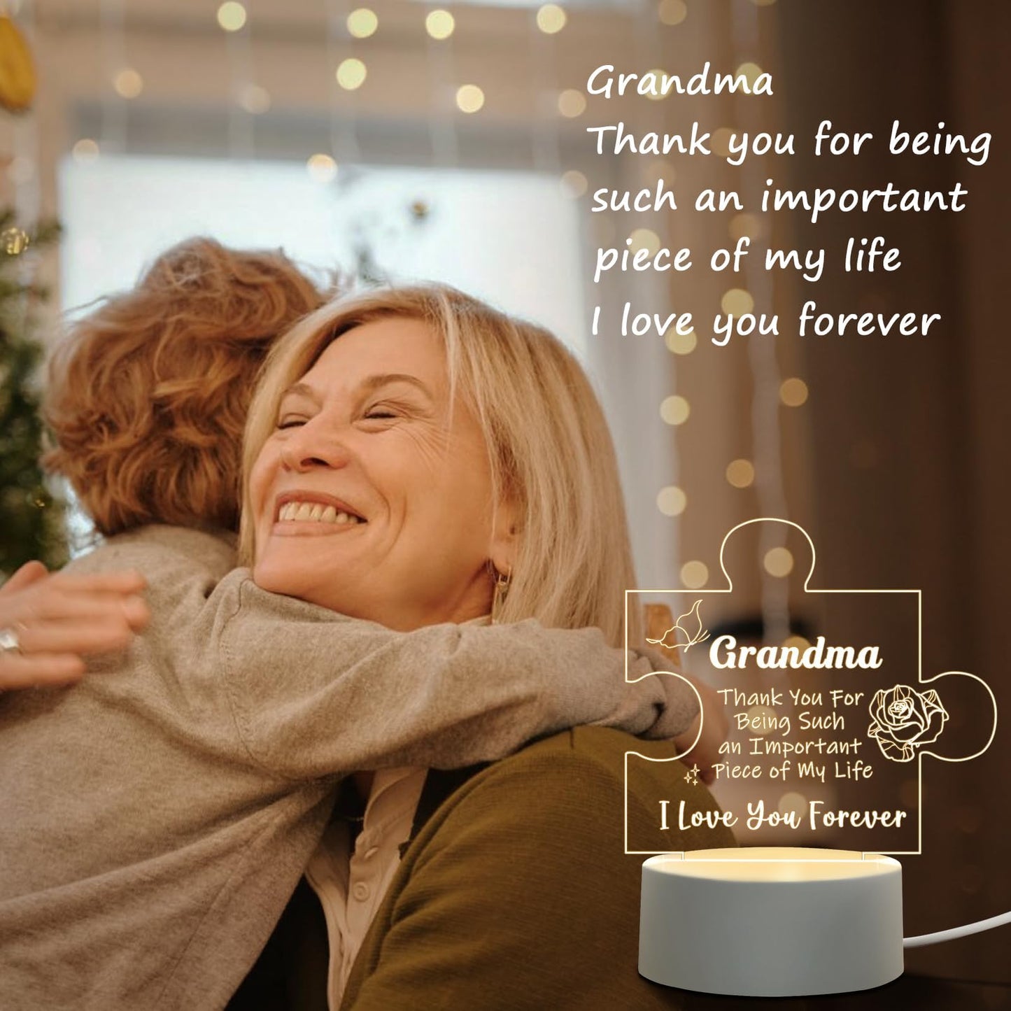 Grandma Jigsaw Puzzle Gift Light