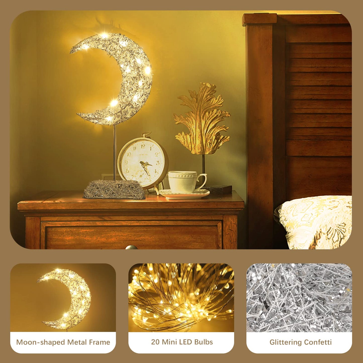 🌙✨ Moon Shape Decorative Table Lamp ✨🌙