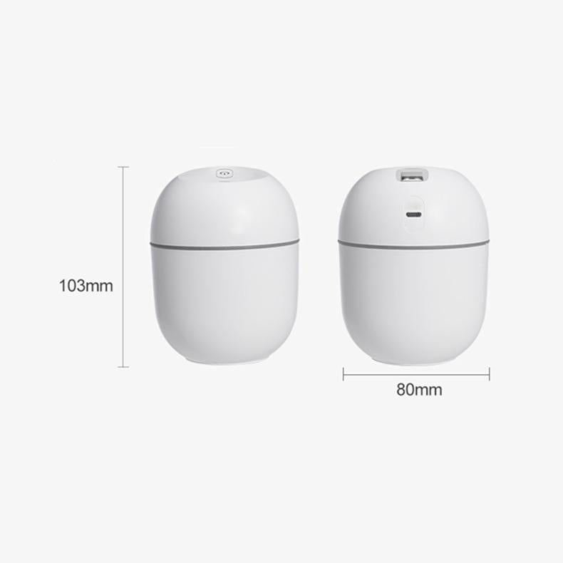 🌬️ Mini Ultrasonic Air Humidifier & Essential Oil Diffuser – 220ml