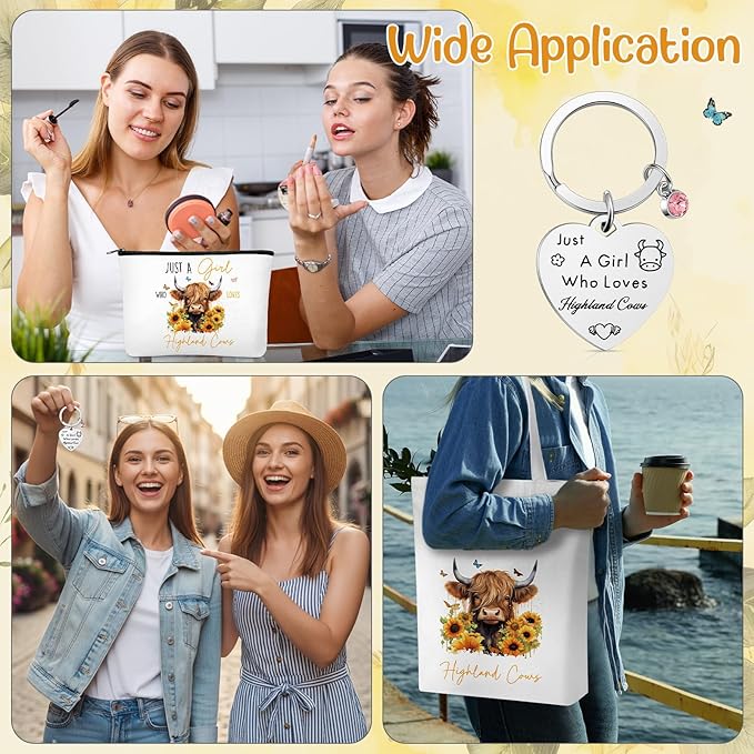 4pc Highland Cow Gift Set