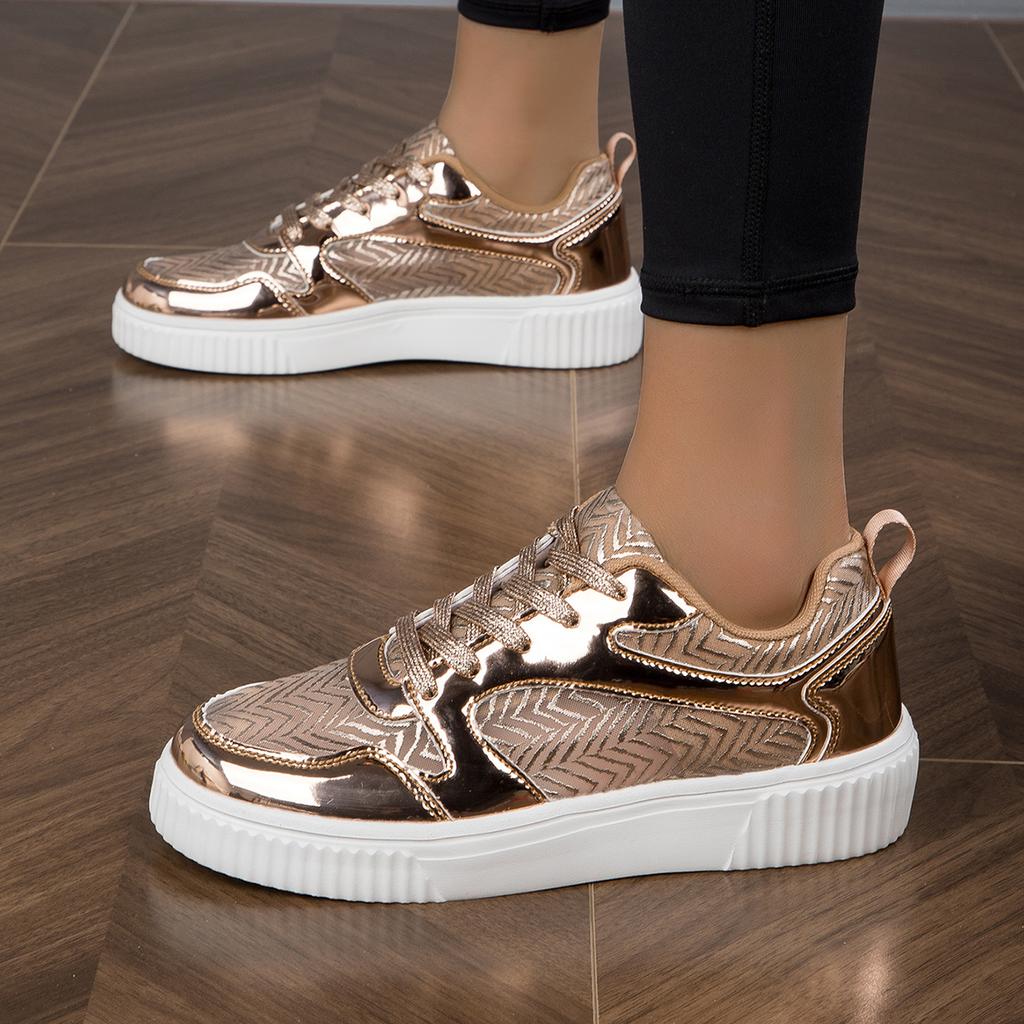 π Ladies Metallic Trainers