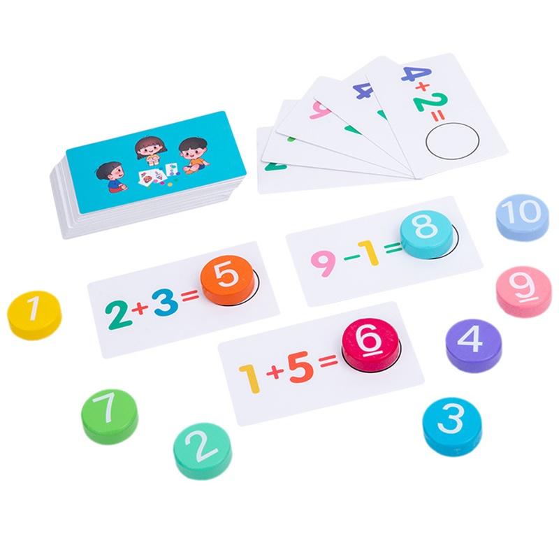 🔢🌈 Wooden Montessori Math Learning Toy Set 🌈🔢