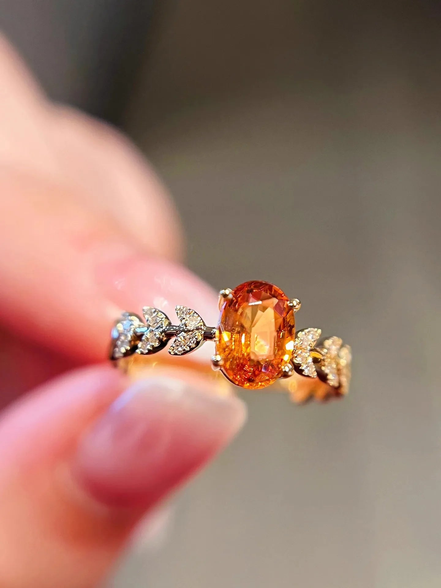 š§” Sterling Silver 925 Fanta Orange Yellow Ring š§”