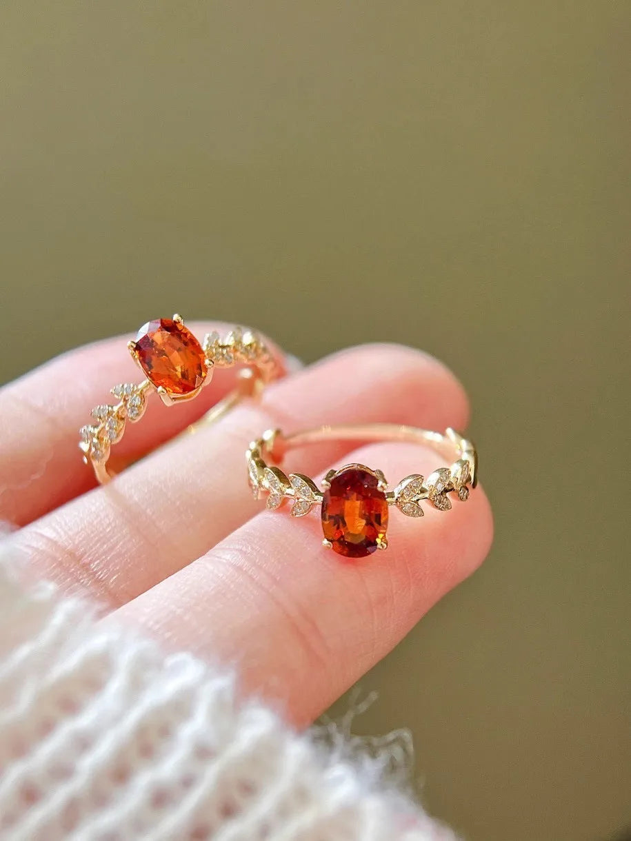 š§” Sterling Silver 925 Fanta Orange Yellow Ring š§”