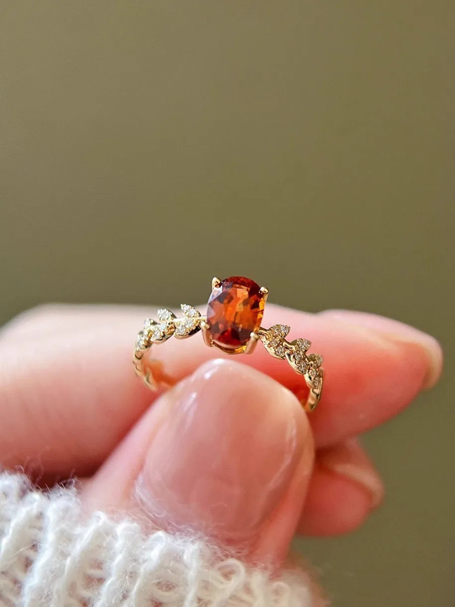 š§” Sterling Silver 925 Fanta Orange Yellow Ring š§”