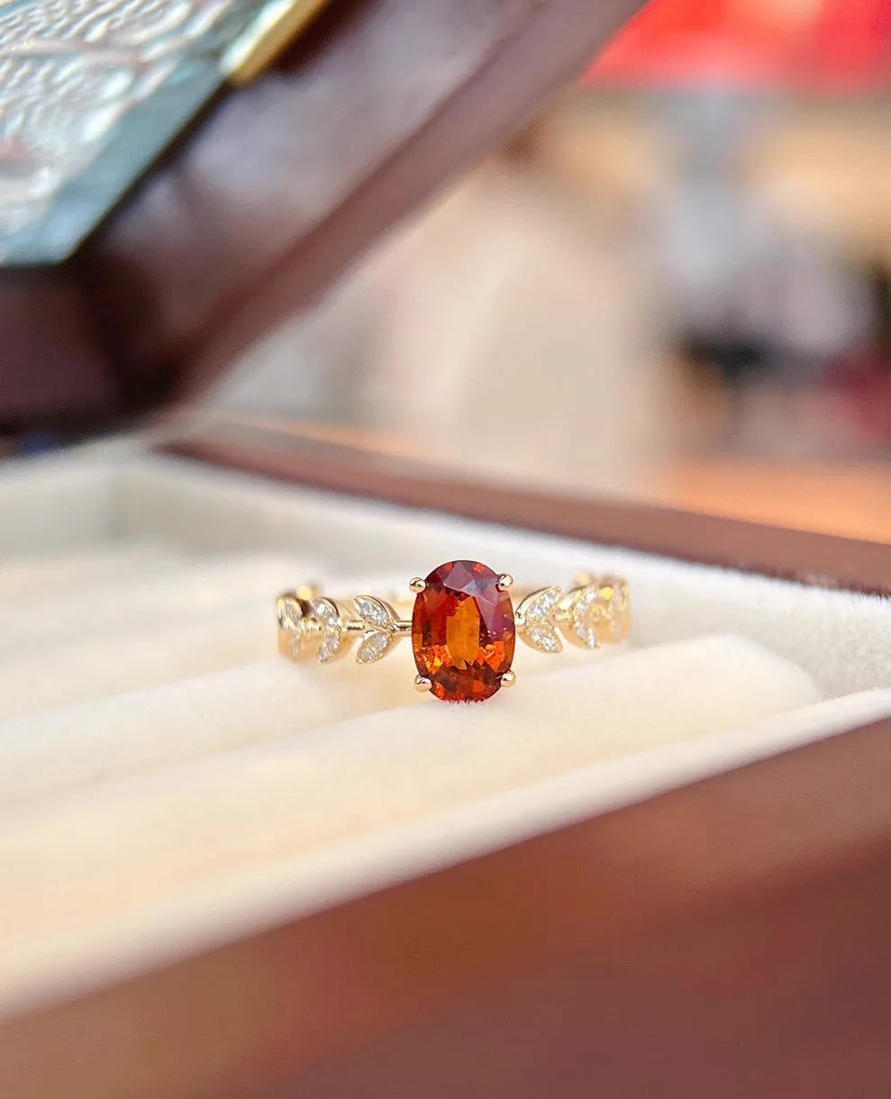 š§” Sterling Silver 925 Fanta Orange Yellow Ring š§”