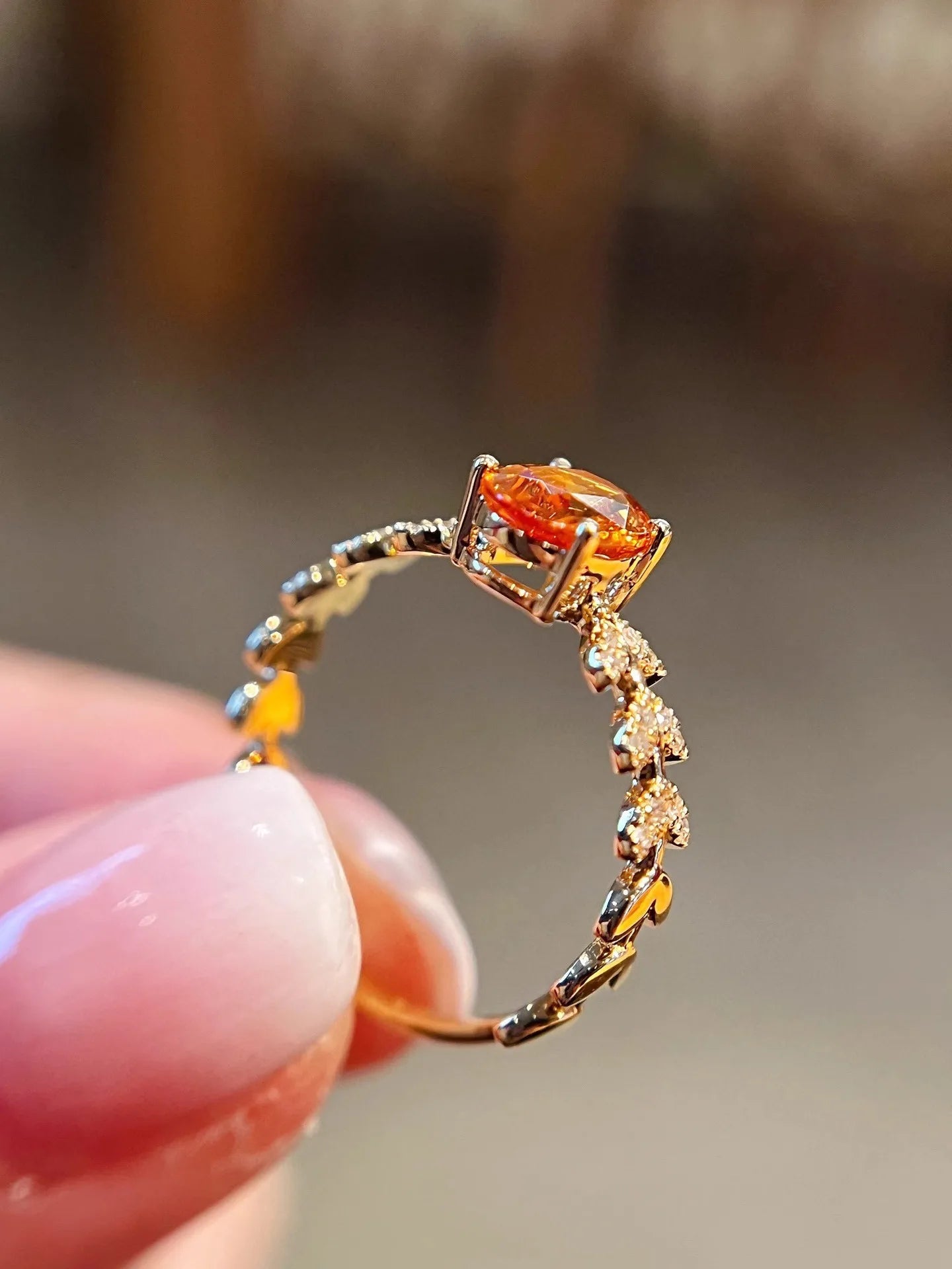 š§” Sterling Silver 925 Fanta Orange Yellow Ring š§”