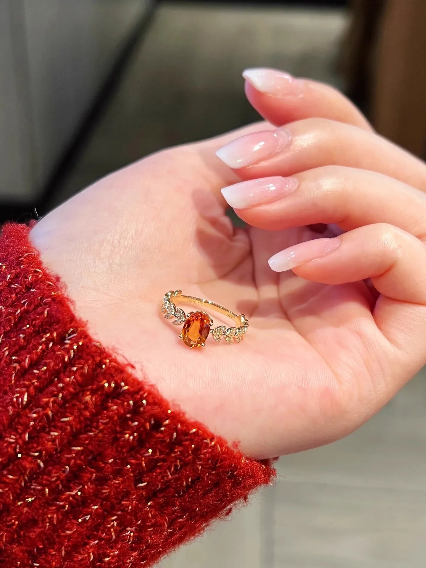 š§” Sterling Silver 925 Fanta Orange Yellow Ring š§”