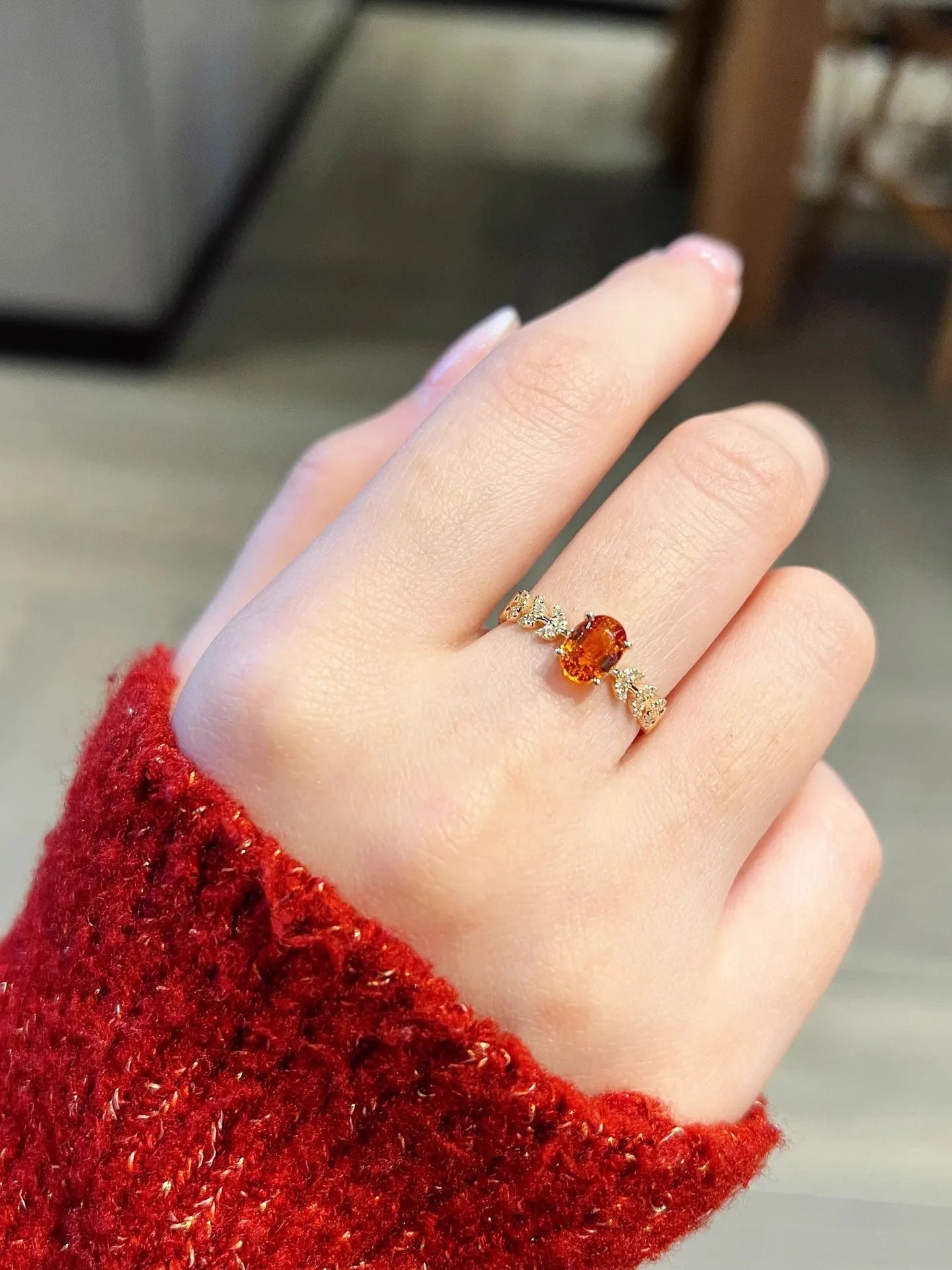š§” Sterling Silver 925 Fanta Orange Yellow Ring š§”