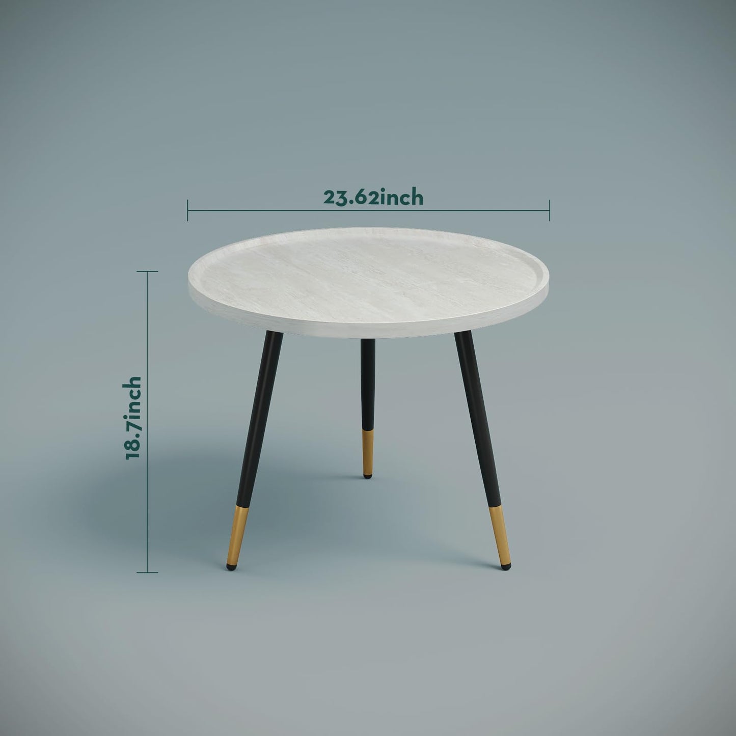 White Round Coffee Table