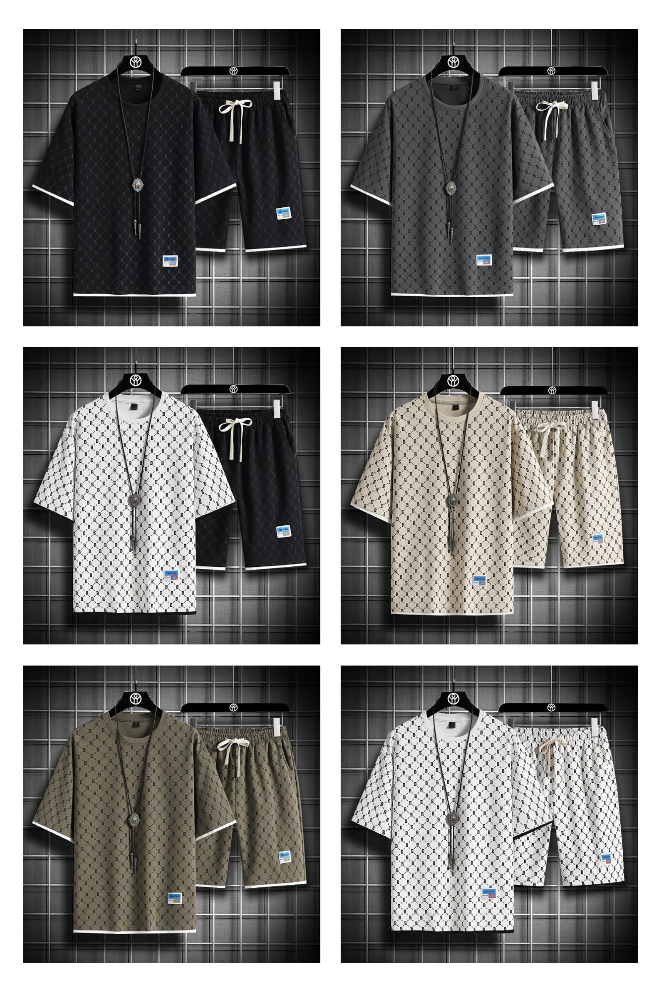 Men's Patterned Short Sets