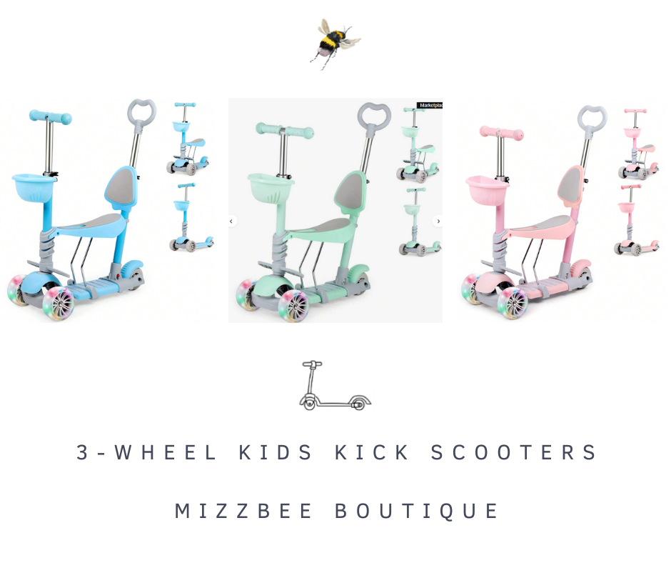 π΄ 3-Wheel Kids Kick Scooters 5-in-1 Design π΄
