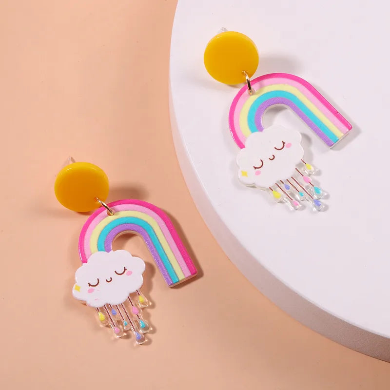 🌈 Cartoon Rainbow Earrings🌈
