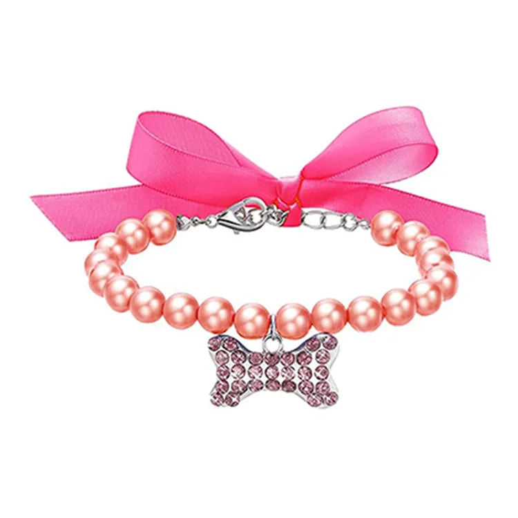 ✨🐾 Pearl Pet Necklace Collar 🐾✨