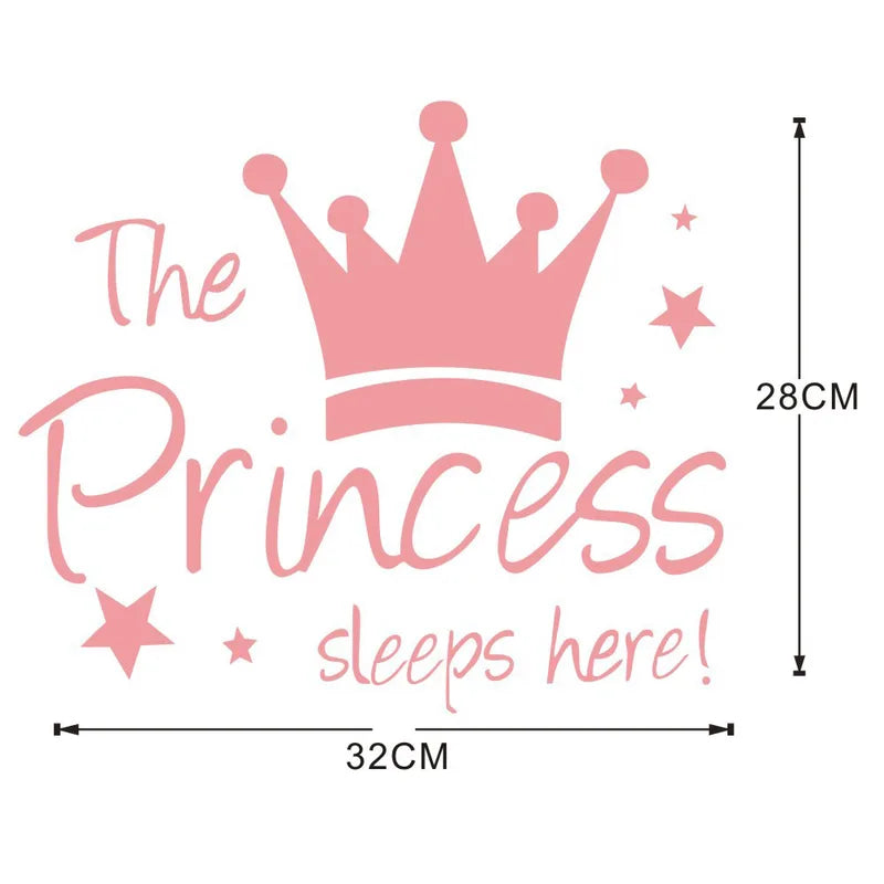 π The Princess Sleeps Here Wall Sticker π