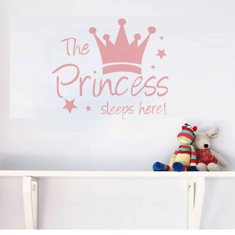 π The Princess Sleeps Here Wall Sticker π