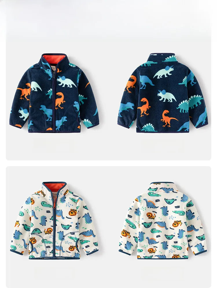 π¦ Dino Print Fleece Jackets π¦