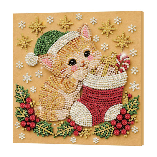 Christmas Pets Diamaond Paintings 20*20cm (Multiple Designs!)
