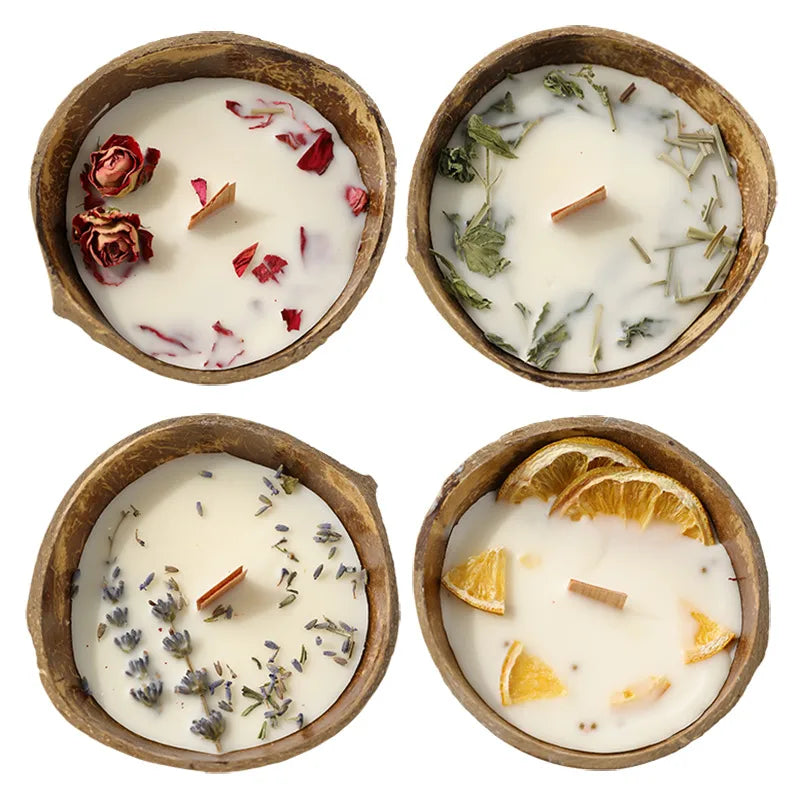 🕯️🌿 Coconut Bowl Scented Candle 🌿🕯️