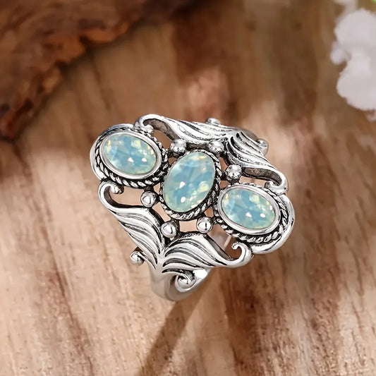 💍 Retro Bohemian Silver Plated Ring 💍