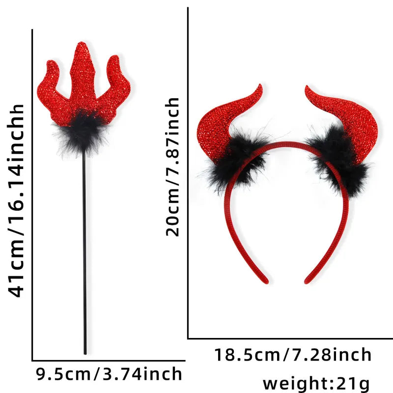 😈 Devil Horns & Pitchfork Party Props 😈