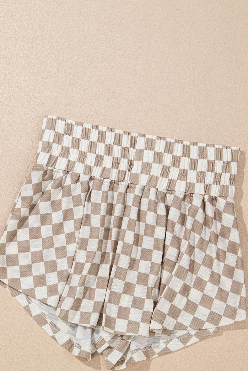 π€π©³ Brown Checked Shorts Set π€π©³