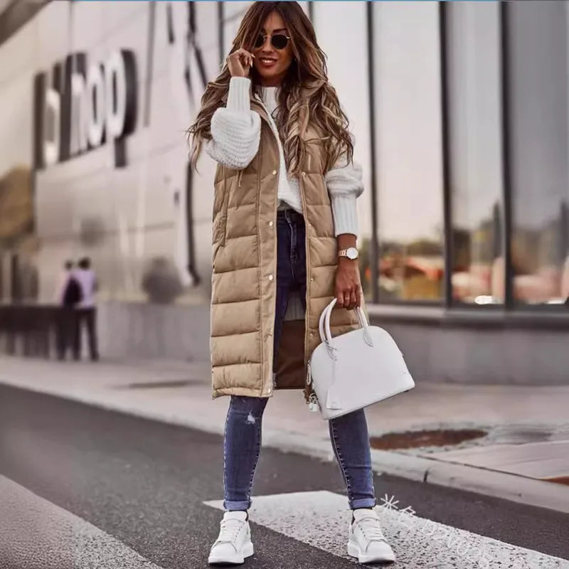 ✨ Elegant Hooded Long Body Warmer (9 Colour Choices!) ✨