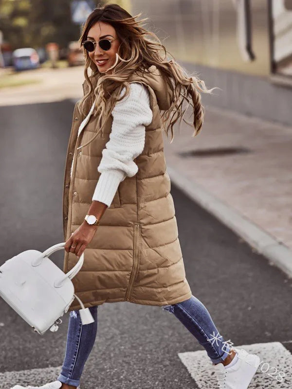 ✨ Elegant Hooded Long Body Warmer (9 Colour Choices!) ✨