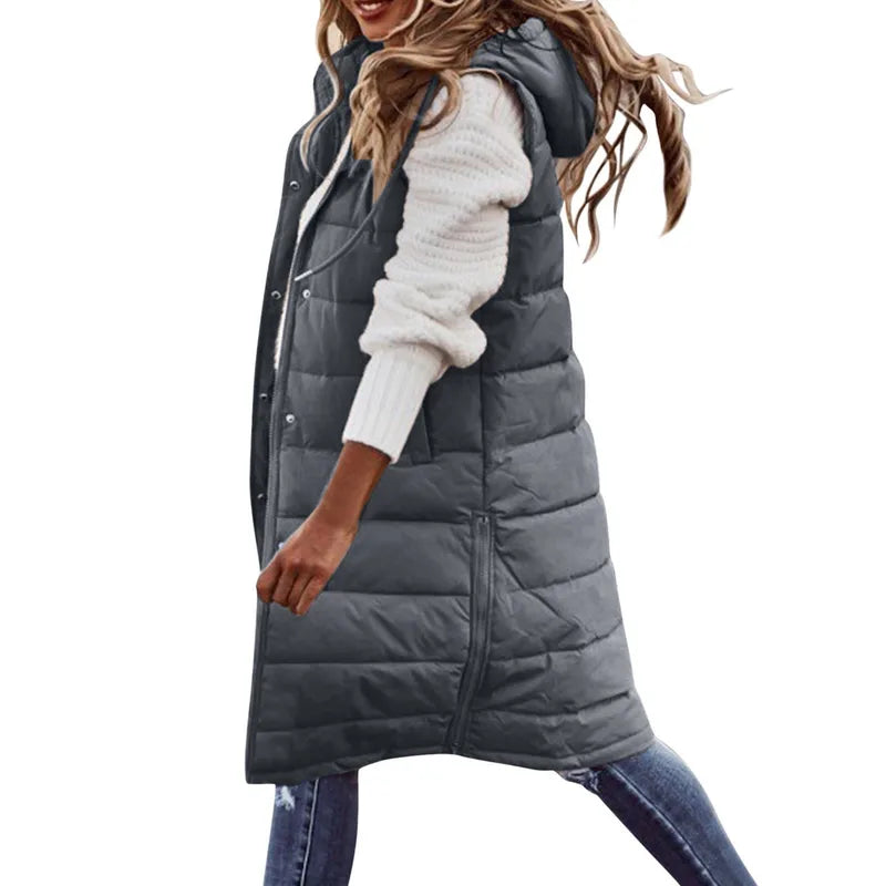 ✨ Elegant Hooded Long Body Warmer (9 Colour Choices!) ✨