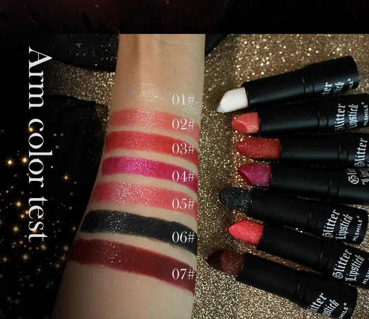 π Glitter Lipsticks β 6 Stunning Shades π