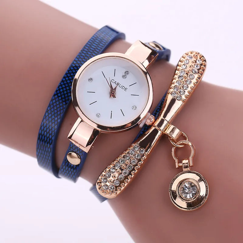 ⌚ Stainless Steel Pleather Alloy Women's Watches - Royal Blue ⌚