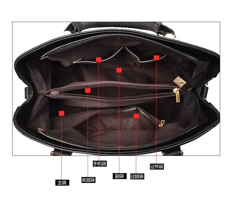 👜 Embroidered Large Capacity Women’s Handbag (Multiple Colour Choices!) 👜