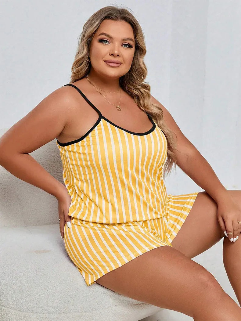 Ladies Striped PJ Sets