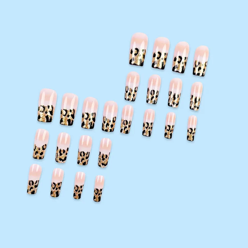 🐆 Leopard Print False Nails 💅