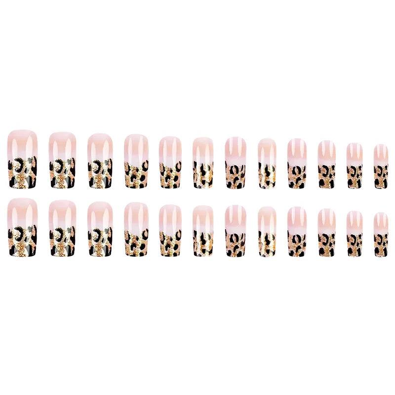 🐆 Leopard Print False Nails 💅